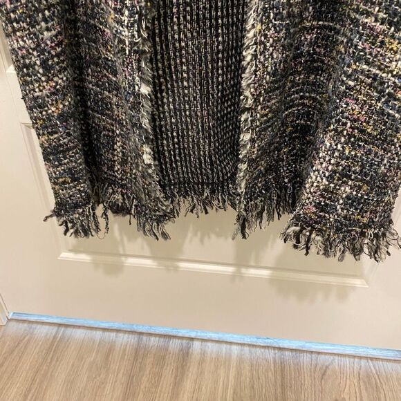 Zara Woman Long Sleeve Tweed Jacket. Multicolor. Medium. Dark Academia. Chic. - Picture 7 of 16